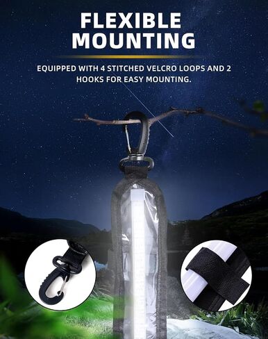 12V Led Light Strip Camping Light Dimmable Work Light Camping Lantern Interior Car Lights Room Light Rv Accessories Waterproof IP67 White/Amber in Saudi Arabia