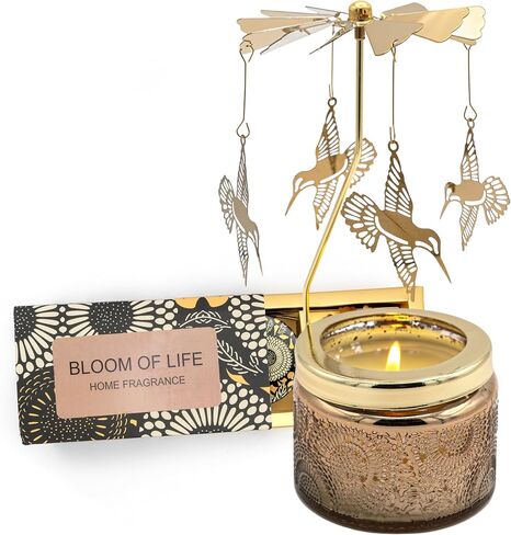 Rotatable Scented Candle gifts for mom, and sister birthday gifts, Butterfly & Hummingbird Designs, Unique Birthday Presents for Women (Butterfly, Radiant Bloom: Neroli + Bergamot Fusion) in Saudi Arabia