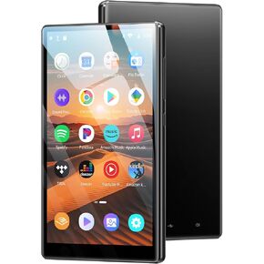 MP3 Player with Bluetooth and WiFi, 96GB 4.7" Music Player with Spotify Kids, Amazon Music, 1080P Android 13.0 System MP4 Player with Apps, Pandora, Audible, Deezer, FM Radio, up to 1TB Black