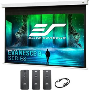 Elite Screens Evanesce B, 100" 4:3, Recessed In-Ceiling Electric Projector Screen with Installation Kit, 8k/4K Ultra HD Ready Matte White Fiberglass Reinforced Projection Surface, EB100VW2-E12