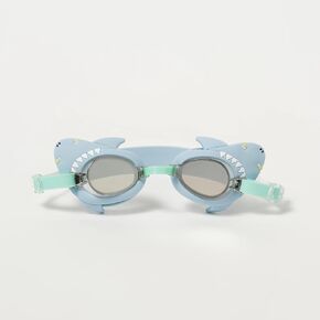 Mini Swim Goggles | Salty the Shark Aqua