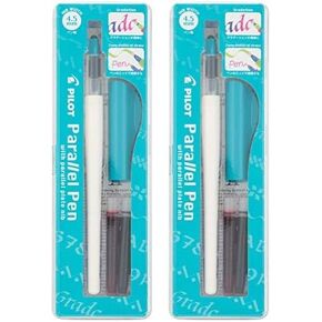 PILOT Parallel Calligraphy Pen Set, 3.8MM Nib with Black and Red Ink Cartridges (90052) in Kuwait