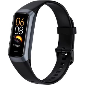 Fitness Tracker with 24/7 Heart Rate Blood Oxygen Sleep Monitor,Activity Tracker with 1.1" AMOLED Touch Color Screen, Multiple Sport Modes Step Counter,IP68 Waterproof for Women Men