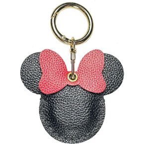 Handmade Genuine Leather AirTag Keychain - Cute Airtag Hidden Holder for Kids, Scratch-Resistant GPS Tracker Case with Key Ring for Apple Air Tag - Black