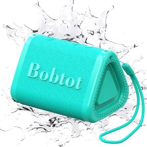 Bobtot Portable Bluetooth Speaker Wireless 10W Peak, IPX7 Waterproof Shower Speaker, 15H Playing Time, Loud and Stereo Sound with Bass, TWS Pairing, Outdoor Small Speaker for Party, Camping