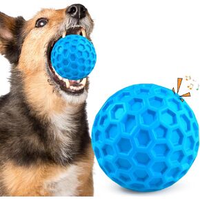 Tough Dog Toys for Aggressive Chewers, Squeaky Dog Toys for Large Dogs, Squeaky Balls for Dogs, Indestructible Dog Balls to Keep Busy, Squeaky Aggressive Dog Chew Toys, Super Chewer Dog Toys