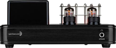 Dayton Audio HTA200 مضخم صوت ستيريو هجين هاي فاي مدمج فئة A/B بقدرة 200 وات RMS مع مخرج مضخم صوت ومخرج سماعة رأس وبلوتوث 5.0، مع مشغل تسجيل Phono Preamp وUSB DAC in Saudi Arabia
