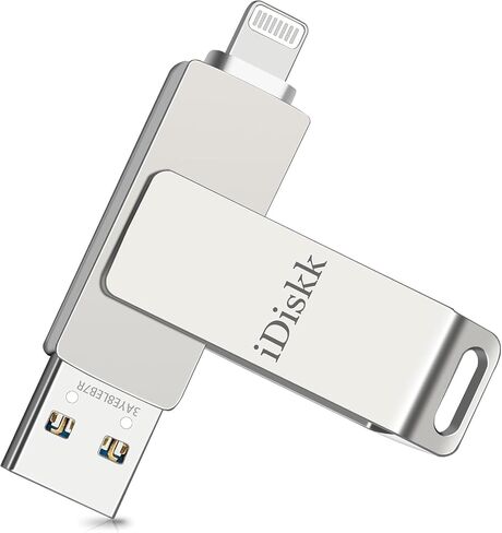 【App-le Certified 1T B】 iDiskk Photo Storage iPhone Flash Drive Photo Stick for iPhone (14/13/12/11 Pro/Plus/Pro Max,13/12 Mini,XR,XS,XS Max,X),Lightning iPad, MacBook/PC External USB Storage in Kuwait