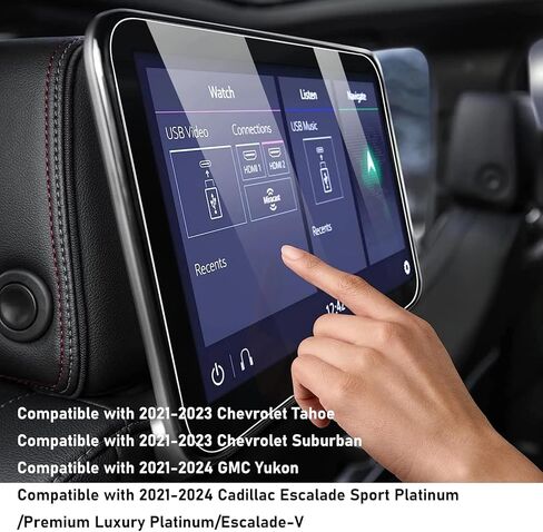 Abodvu متوافق مع 2022-2024 واقي شاشة تشيفي سيلفرادو من الزجاج المقسى 13.4 بوصة، لسيارة جي إم سي سييرا 1500/2500/3500 واقي شاشة لمس للملاحة عالي الوضوح صلابة 9H مضادة لبصمات الأصابع، قطعة واحدة in Kuwait