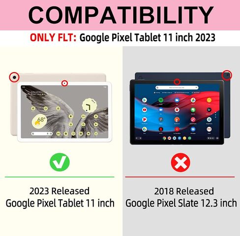 حافظة لوحة مفاتيح للكمبيوتر اللوحي Pixel مقاس 11 بوصة 2023/2024، لوحة مفاتيح بلوتوث قابلة لإعادة الشحن وقابلة للفصل، غطاء فوليو ذكي مع حامل قلم، حافظة كمبيوتر لوحي Google Pixel مع حامل يدعم قاعدة شحن مكبر الصوت in Kuwait