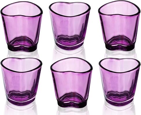 Heart Shot Glasses Set, Pink Shot Glass Cute For Bar Cart Accessories 1.5oz in Saudi Arabia