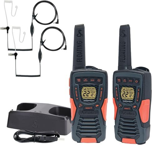 Cobra CXT10953PH-M Emergency Two-Way Radios, Waterproof Walkie Talkies, Up to 40 Mile Range, 22 Channels and NOAA Weather Channels, UHF/FM Ultra-Clear Reception, 3-Pack in Saudi Arabia