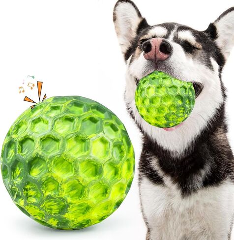 Squeaky Dog Toys for Aggressive Chewers, Indestructible Dog Balls for Aggressive Chewers, Squeaky Balls for Dogs,Interactive Dog Toys for Large Dogs,Funny Dog Squeaky Ball Heavy Duty Dog Toy in Saudi Arabia