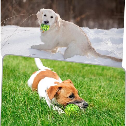Squeaky Dog Toys for Aggressive Chewers, Indestructible Dog Balls for Aggressive Chewers, Squeaky Balls for Dogs,Interactive Dog Toys for Large Dogs,Funny Dog Squeaky Ball Heavy Duty Dog Toy in Saudi Arabia