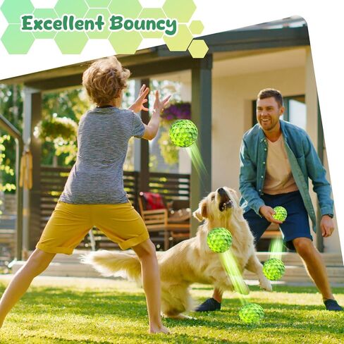 Squeaky Dog Toys for Aggressive Chewers, Indestructible Dog Balls for Aggressive Chewers, Squeaky Balls for Dogs,Interactive Dog Toys for Large Dogs,Funny Dog Squeaky Ball Heavy Duty Dog Toy in Saudi Arabia