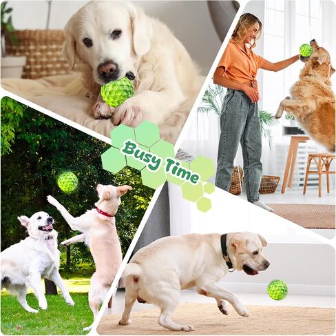 Squeaky Dog Toys for Aggressive Chewers, Indestructible Dog Balls for Aggressive Chewers, Squeaky Balls for Dogs,Interactive Dog Toys for Large Dogs,Funny Dog Squeaky Ball Heavy Duty Dog Toy in Saudi Arabia