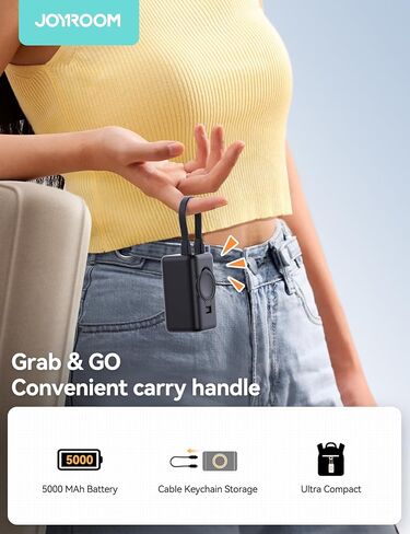 5000mAh Portable Charger for Apple Watch,18w Fast Charging Wireless iwatch Charger Power Bank with Built-in Cable,Magnetic 3 in 1 Portable Charger for iwatch 10-2/Ultra/Se,iPhone 16/15,Samsung,Black in Kuwait