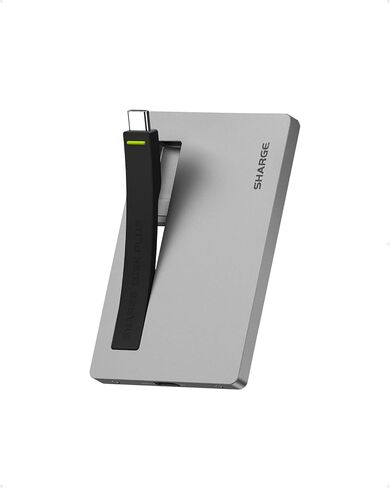 sharge Disk Plus SSD Enclosure M.2 2280 NVMe, World's Thinnest 0.24" Magnetic SSD Enclosure 10Gbps USB C 3.2 Gen2, Aluminum Support up to 4TB(2230/2242 /2280 SSDs) for MacBook, iPhone 16 Steam Deck in Saudi Arabia