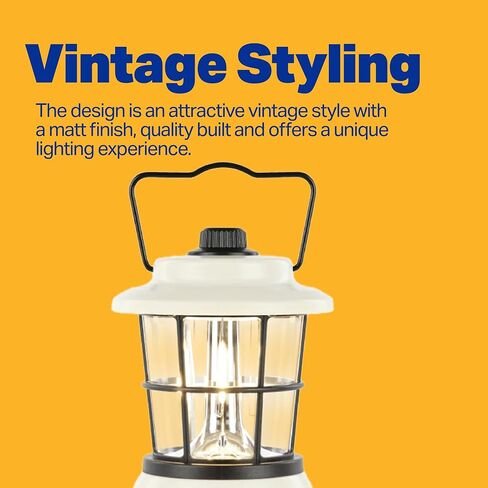 LUXPRO LP1535 265 Lumen Retro LED Lantern - Battery-Powered Emergency Lantern - LED Lamp for Power Outages, Emergency Kit, or Survival Pack - Blue - 2-Pack in Saudi Arabia