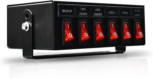 Ultra Bright Lightz 1100 8-Switch Backlit Controller Box | Emergency Vehicle Strobe Warning Lights | Siren | Speaker in Saudi Arabia