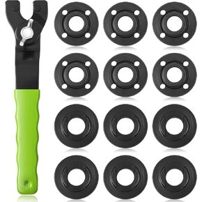 Hicarer 25 Pcs Angle Grinder Nut Angle Grinder Wrench Kit 5/8"-11 Flange Metal Lock Nut Wrench Compatible with Dewalt Makita Bosch Hitachi Metabo