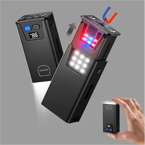 MIAOKE Rechargeable Ultra Thin EDC Flashlight 3000 Lumens UV and White LED Combo Dual Light Sources Compact Pocket Clip Light for Home, Outdoor, Emergency, Night Working, Cycling-Chaser/Gray