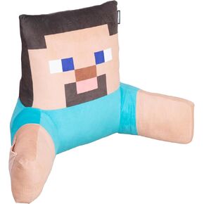 Minecraft: Relax Pillow - Creeper - Character Lounge Cushion, Armrests, Phone Pocket, Soft-Comfortable Game Theme Decor, 27.6 x 15.7 x 19.7, Licensed