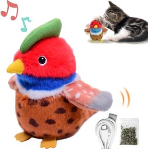 Cat Toys, Flapping Fins Cute Turtle, Vibrating Cat Kicking Toy, Fluffy Plush Animal Toy for Small Dogs, Kitten Catnip Toy, Interactive Cat Toys for Kitty Exercise, Rechargable