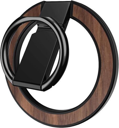 Metal Phone Ring Grip， Magnetic Phone Ring Holder，Thin Phone Kickstand Compatible with Finger Loop, Bling Phone Ring Stand for Mag Safe iPhone 16/15/14/13/12 Series（Glitter Silver Diamond） in Saudi Arabia