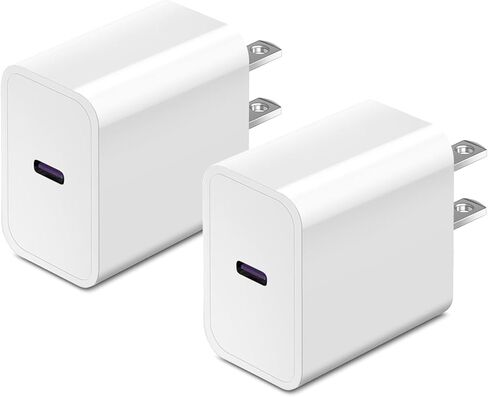 حزمة شاحن USB C قطعة واحدة لهاتف iPhone 16 Pro Max شاحن سريع الشحن 20 وات PD، شاحن جداري من النوع C بمنفذ واحد لساعة Apple iPhone 15/15 Pro/15 Pro Max/15Plus/14/13/12/11، Xs/X للايباد in Kuwait