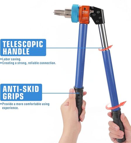 iCrimp F1960 PEX-a Expansion Tool with PEX Pipe Cutter & Expandder Heads(3/8'', 1/2'', 3/4'', 1'') for Expanding Uponor ProPex Type Expansion Rings in Kuwait