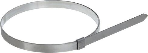 BAND-IT JS2429 Junior بعرض 1/4 بوصة × سمك 0.020 بوصة، وقطر 1 بوصة، 201 مشبك تعريف سلس من الفولاذ المقاوم للصدأ (100 لكل صندوق) in Kuwait
