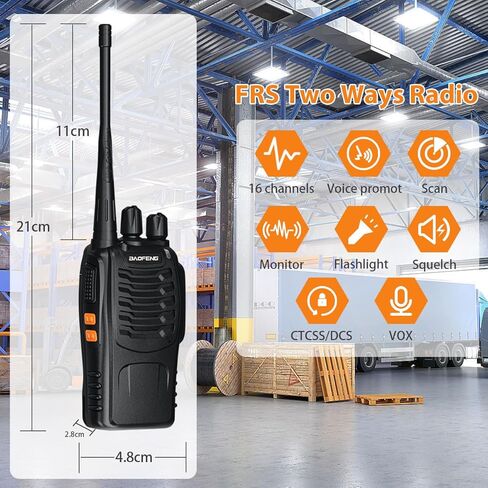 BAOFENG 5RM 10W Ham Radio Long Range Handheld Two Way Radio 2500mAh Battery Rechargeable Walkie Talkies with NOAA Weather Receiver, Speaker Mic, Type-C Charging, 999CH, VOX in Saudi Arabia