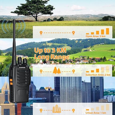 BAOFENG 5RM 10W Ham Radio Long Range Handheld Two Way Radio 2500mAh Battery Rechargeable Walkie Talkies with NOAA Weather Receiver, Speaker Mic, Type-C Charging, 999CH, VOX in Saudi Arabia