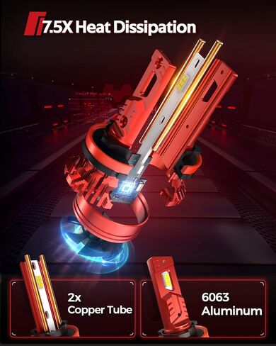 Torchbeam 9007 LED Bulbs, 33000LM 60000Hrs Lifespan 6500K Cool White 9007 Bulb in Saudi Arabia