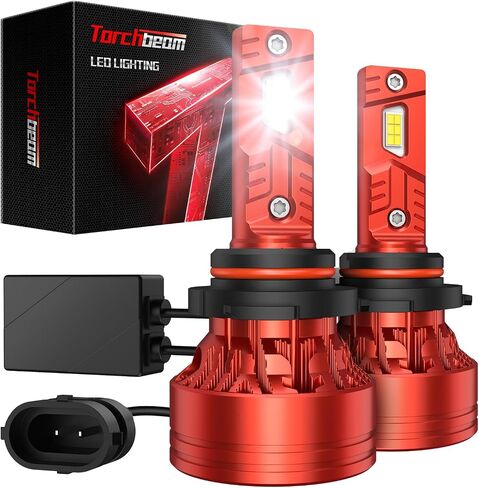 Torchbeam 9007 LED Bulbs, 33000LM 60000Hrs Lifespan 6500K Cool White 9007 Bulb in Saudi Arabia