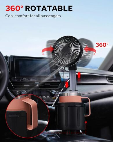 Benlari Cup Holder Phone Mount,Adjustable Cell Phone Holder 360° Rotation Car Cup Holder Expander Compatible with iPhone All Smartphones in Saudi Arabia