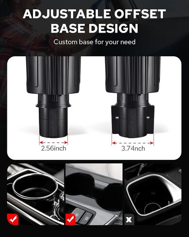 Benlari Cup Holder Phone Mount,Adjustable Cell Phone Holder 360° Rotation Car Cup Holder Expander Compatible with iPhone All Smartphones in Saudi Arabia