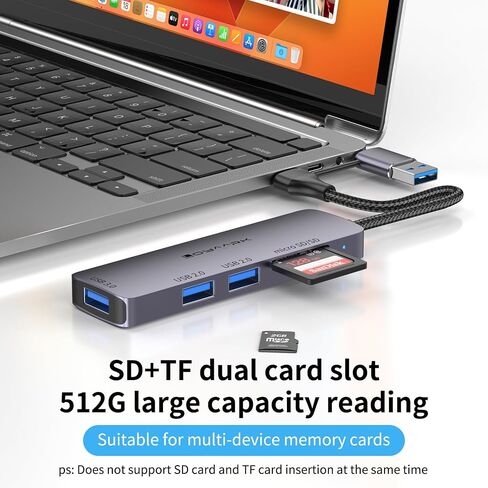 USB C HUB,USB C to 4K30hz HD Multi-Port Adapter,3 USB 3.0 Ports and 1 5Gbps Type-C Data Ports,USB c Splitter with 4K30hz HD Port and PD 100W Smart Charging in Saudi Arabia