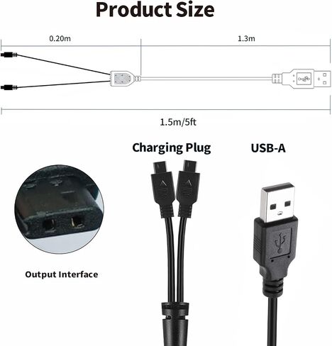 5V Charger for SportDOG Collar SD-425, SD-425S, SD-425CAMO, SD-825, Power Adapter Cord Charging Cable for FieldTrainer 425 Remote Trainer Replacement SportDOG Brand Adapter Accessory 1.5M/5FT Black in Saudi Arabia