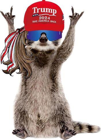 ملصق STICKY DUDE Mullet USA Racoon Raccoon، ملصق سيارة لطيف راكون مضحك، 5 بوصات - صندوق تبريد من الفينيل على شكل كأس Yeti، ملصق مقاوم للماء، ملصق جداري للكمبيوتر المحمول في السيارة ونافذة ممتصة للصدمات in Saudi Arabia