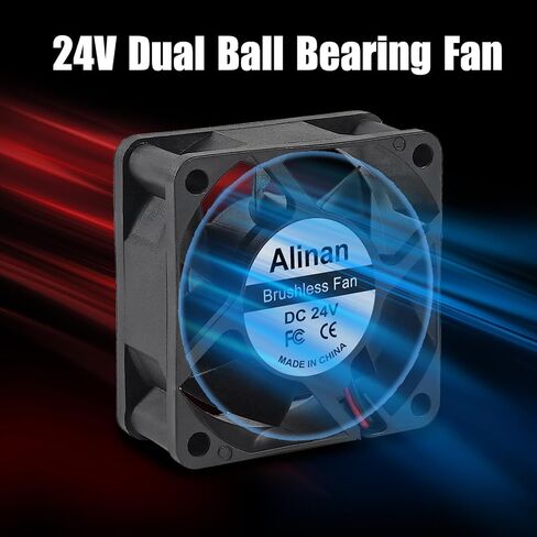 Alinan 4pcs 6025 60mm x 25mm 5V USB Dual Ball Bearings Brushless Fan 2Pin DC Cooling Exhaust Fan for Radiator DIY Air Exhaust Vent Cooling in Saudi Arabia