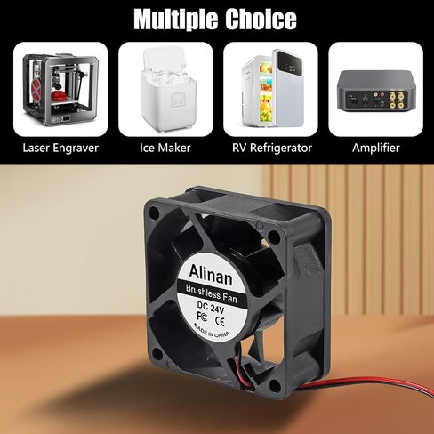 Alinan 4pcs 6025 60mm x 25mm 5V USB Dual Ball Bearings Brushless Fan 2Pin DC Cooling Exhaust Fan for Radiator DIY Air Exhaust Vent Cooling in Saudi Arabia