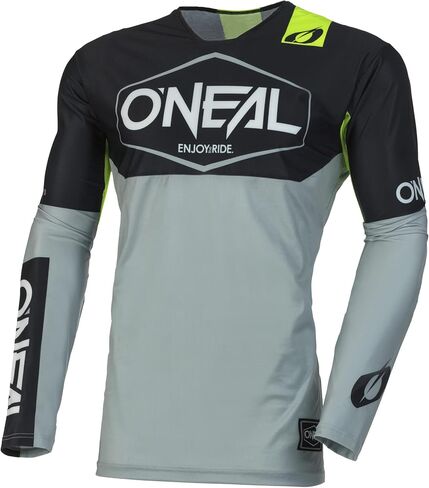 قميص رجالي من O'Neal Mayhem Jersey V23 Hexx، أسود/أبيض، مقاس كبير in Kuwait