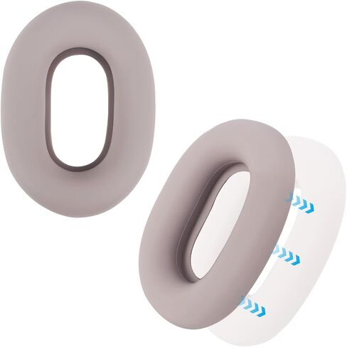 Adhiper Protective Earpad Covers for Sony WH-1000XM5, Upgraded Silicone Ear Covers for Sony WH-1000XM5 Wireless Headphones, Tight Fit, Sweatproof, Easily Washable - Black in Saudi Arabia