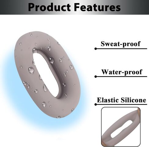 Adhiper Protective Earpad Covers for Sony WH-1000XM5, Upgraded Silicone Ear Covers for Sony WH-1000XM5 Wireless Headphones, Tight Fit, Sweatproof, Easily Washable - Black in Saudi Arabia
