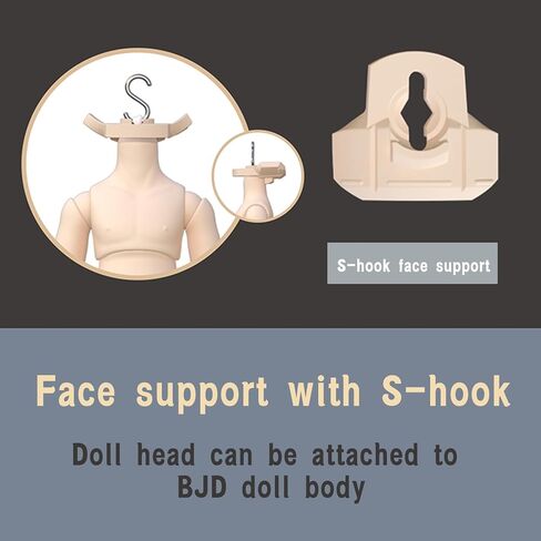 رأس دمية YMY مع ملحقات رأس دمية بديلة عشوائية فارغة لجسم الدمية بمقياس 1/12 (أبيض حليبي) in Kuwait