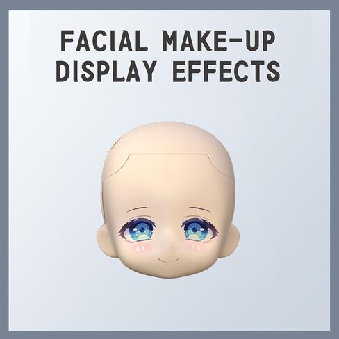 رأس دمية YMY مع ملحقات رأس دمية بديلة عشوائية فارغة لجسم الدمية بمقياس 1/12 (أبيض حليبي) in Kuwait