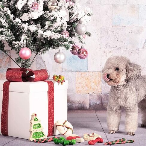 MON2SUN Christmas Dog Rawhide Treats Holiday 14Count Stocking for Small Dogs in Saudi Arabia