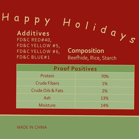 MON2SUN Christmas Dog Rawhide Treats Holiday 14Count Stocking for Small Dogs in Saudi Arabia